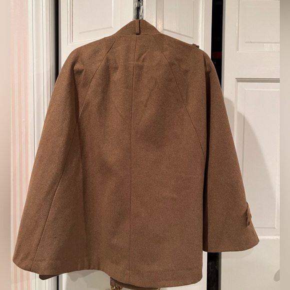 Beige Cape Coat - Picture 6 of 9